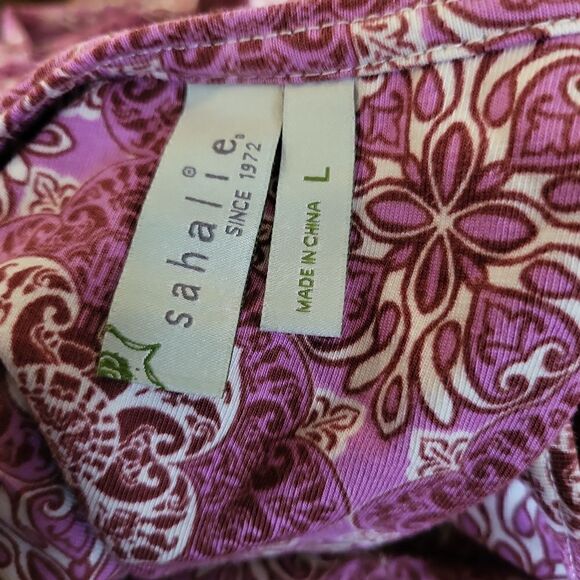 Sahalie pretty pink print maxi dress - Picture 8 of 9